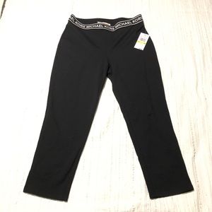 MK Michael Kors 7/8 Black Active Leggings Size M